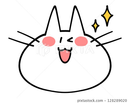 只面對貓圖標插圖素材 128289020