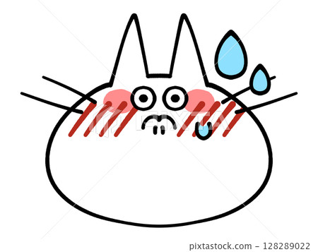 只面對貓圖標插圖素材 只面對貓圖標插圖素材 128289022