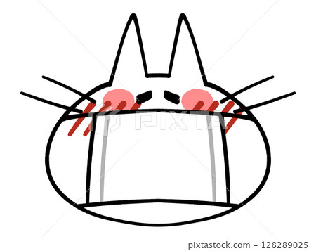 只面對貓圖標插圖素材 128289025