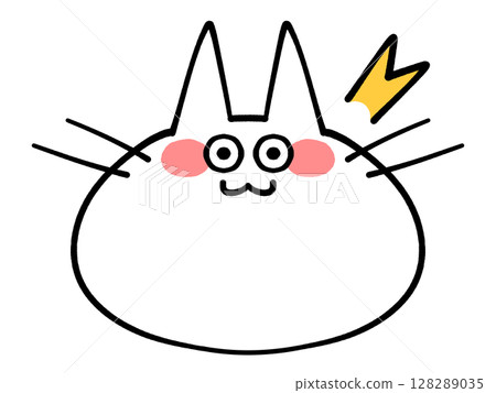 只面對貓圖標插圖素材 128289035