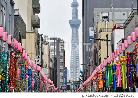 Tokyo's Kappabashi Main Street Shitamachi Tanabata Festival Held every July on Tanabata Tokyo's Kappabashi Main Street Shitamachi Tanabata Festival Held every July on Tanabata 128289155