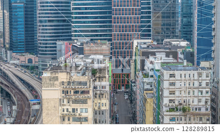 July 6 2025 Urban Cityscape With Highways and High-Density Residential Buildings 128289815