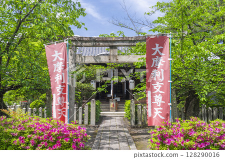 Fresh greenery in Kyoto: Honpoji Temple, Marishisontendo 128290016