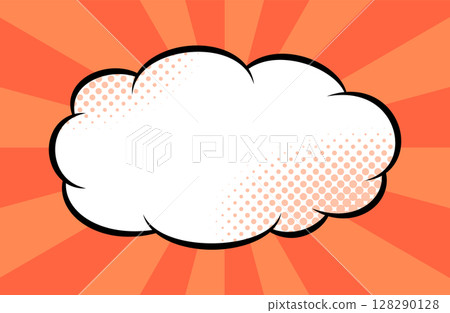 A bright sunburst and cloud background with a pop of comics. The striking red lines draw your attention. A bright sunburst and cloud background with a pop of comics. The striking red lines draw your attention. 128290128