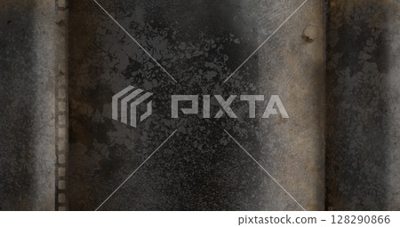 Image of flickering distressed pattern moving in seamless loop over black and grey background Image of flickering distressed pattern moving in seamless loop over black and grey background 128290866