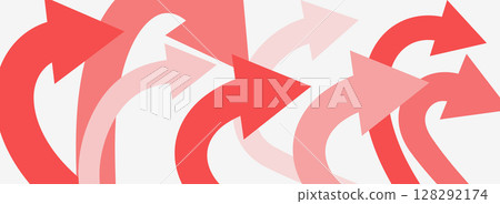 Red upward arrow abstract background 128292174
