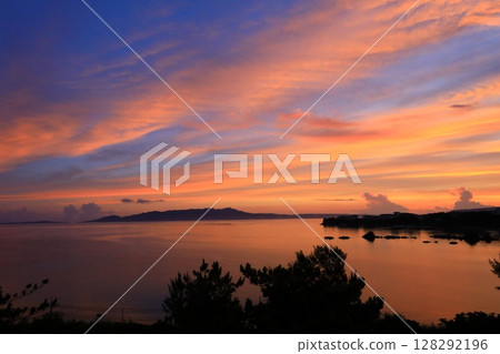 Sunrise over Nago Bay Sunrise over Nago Bay 128292196