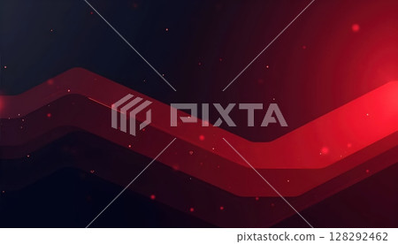 Futuristic graphic background with bold color contrast and glowing red lines 128292462