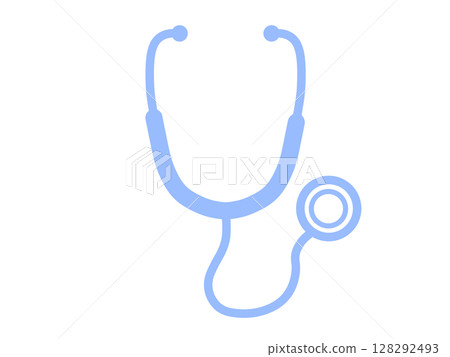 Stethoscope icon simple blue Stethoscope icon simple blue 128292493