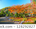 辰野城與辰野公園的修恩亭日式花園的紅葉 128292827