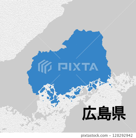 日本廣島縣地圖 日本廣島縣地圖 128292942