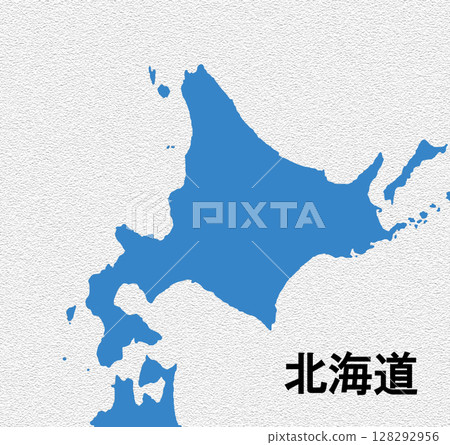Map of Japan Hokkaido 128292956