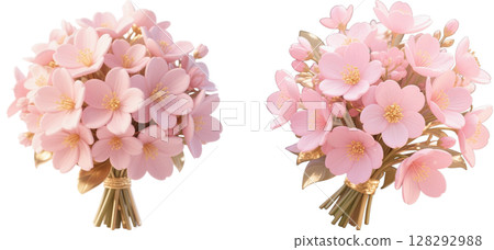 Pink bouquet set 128292988