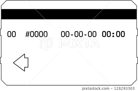Parking ticket white 128293303