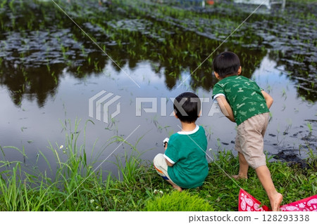 Parent and child rice planting experience - Toddler 128293338