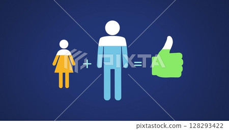 Colorful infographic illustrating teamwork concept with symbols and positive outcome Colorful infographic illustrating teamwork concept with symbols and positive outcome 128293422