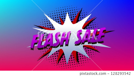 Bright comic-style Flash Sale banner with vibrant colors and dynamic design Bright comic-style Flash Sale banner with vibrant colors and dynamic design 128293542
