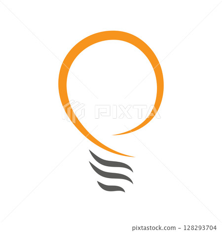 Light bulb icon line yellow and grey color Vector Image Light bulb icon line yellow and grey color Vector Image 128293704