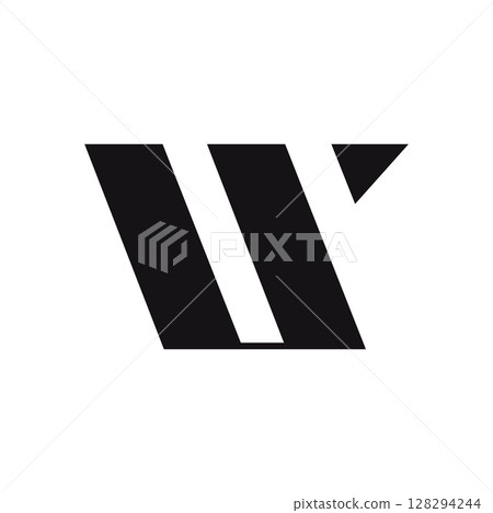 Letter W logo design vector illustration 128294244