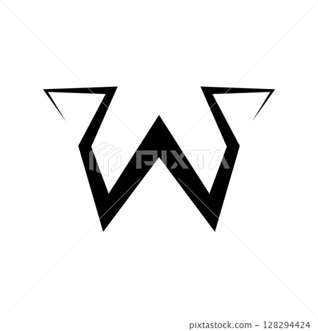 Letter W logo design vector illustration 128294424