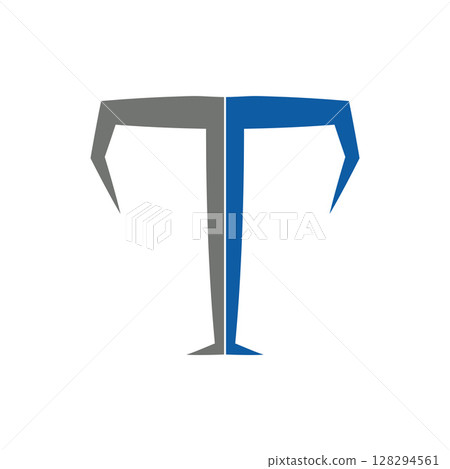 Letter T Logo Vector Art  Icons  and Graphics 128294561
