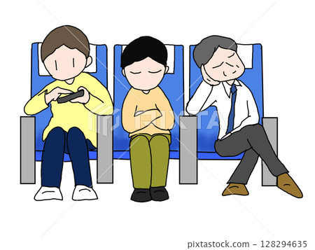 三排座椅中間座位示意圖 128294635