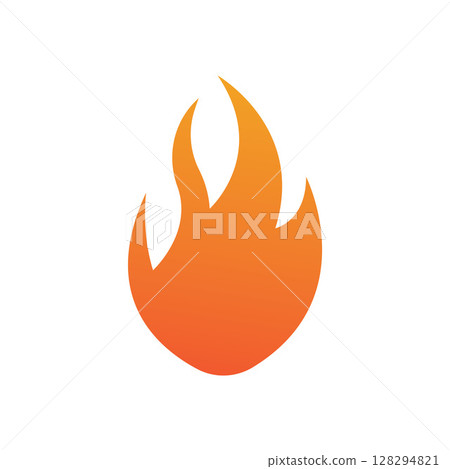 Fire logo design illustration and fire symbol 128294821