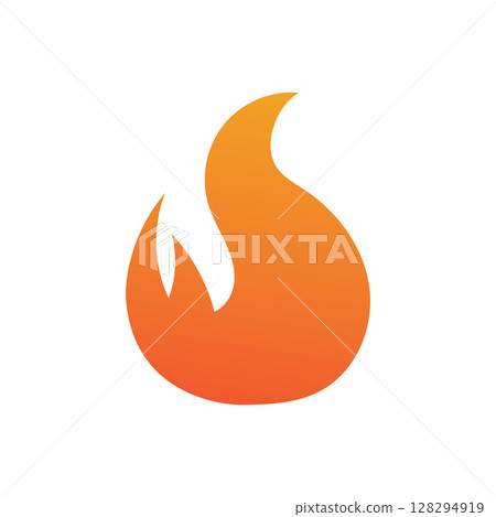 Fire logo design illustration and fire symbol Fire logo design illustration and fire symbol 128294919