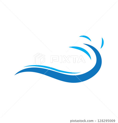 Water Logo Design Graphic Illustration Water Logo Design Graphic Illustration 128295009