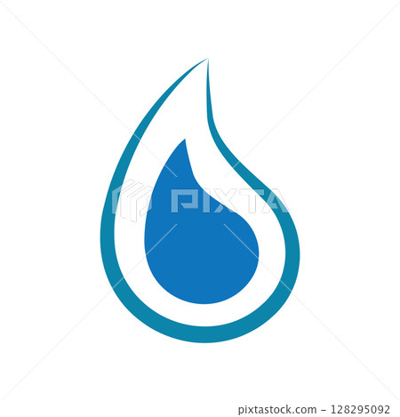 Water Logo Design Graphic Illustration 128295092