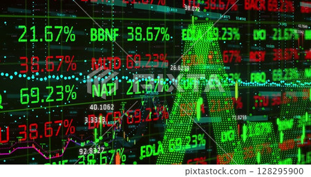 Image of financial data processing and statistics recording Image of financial data processing and statistics recording 128295900