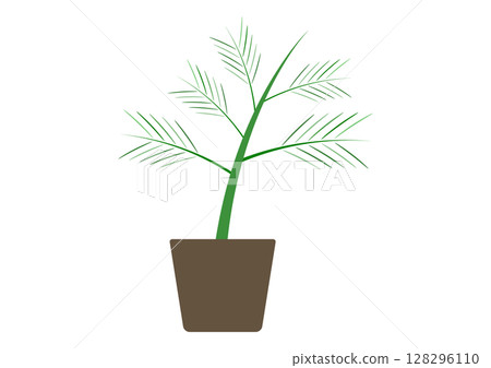 Simple illustration of houseplants 128296110