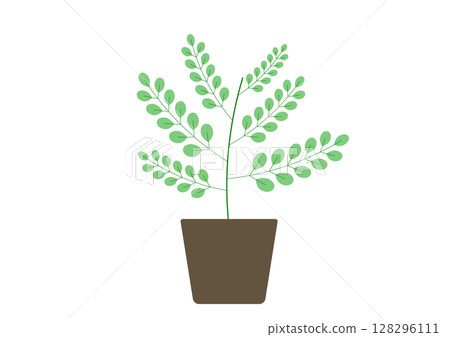室內植物的簡單插圖 128296111