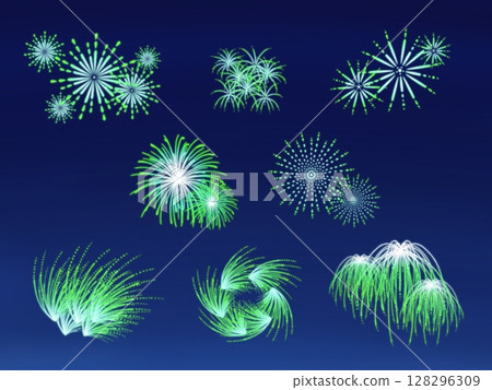 夜空中綻放的煙火(素材 3/5) 夜空中綻放的煙火(素材 3/5) 128296309