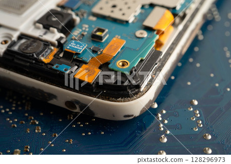 Repairing and upgrade circuit mainboard of notebook, electronic, computer hardware and technology. 128296973