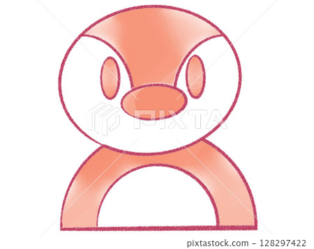 Penguin facing forward (red) 128297422