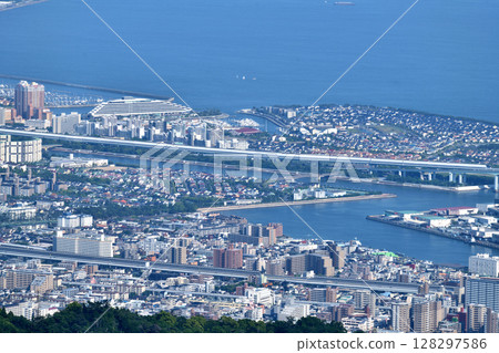 View from Mt. Rokko, looking towards Ashiya View from Mt. Rokko, looking towards Ashiya 128297586