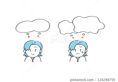 人物和語音氣泡的插圖 人物和語音氣泡的插圖 128298750
