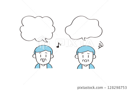 人物和語音氣泡的插圖 人物和語音氣泡的插圖 128298753