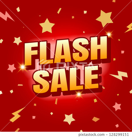 Flash sale banner templates for social media advertising. 128299151