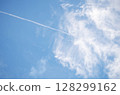 Aerial cloud floating in the blue sky 128299162