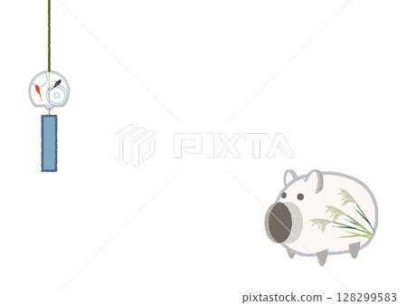 蚊香和風鈴的插圖 128299583