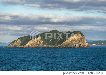 [Tokyo Kyushu Ferry bound for Mayu Shinmoji sails off the coast of Kochi Prefecture, Himeshima] 128300231
