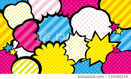 語音泡沫華麗多彩背景向量 語音泡沫華麗多彩背景向量 128300334