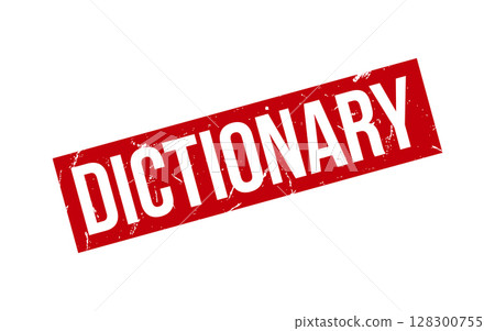 Dictionary Rubber Stamp Seal Vector 128300755
