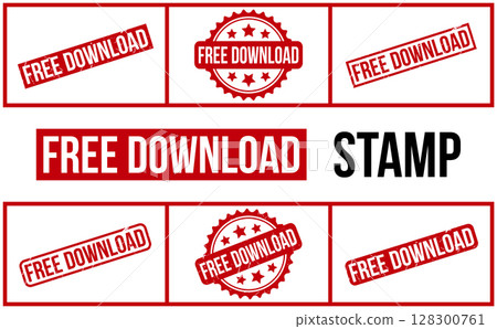 Free Download Rubber Stamp Set Vector Free Download Rubber Stamp Set Vector 128300761