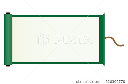 簡單的捲軸框插畫素材 簡單的捲軸框插畫素材 128300778