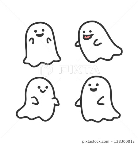 一組可愛的鬼魂 128300812