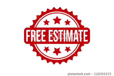 Red Free Estimate Rubber Stamp Seal Vector Red Free Estimate Rubber Stamp Seal Vector 128301015