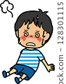 Elementary school boy with heatstroke 128301115